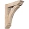 Ekena Millwork Thorton Traditional Smooth Bracket w/ Offset Brace, Douglas Fir, 5 1/2"W x 20"D x 24"H BKT0604X20X24THR01SDF - alternate 1